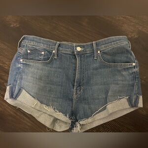 Mother Denim The Rascal Flip Slit Shorts size 31